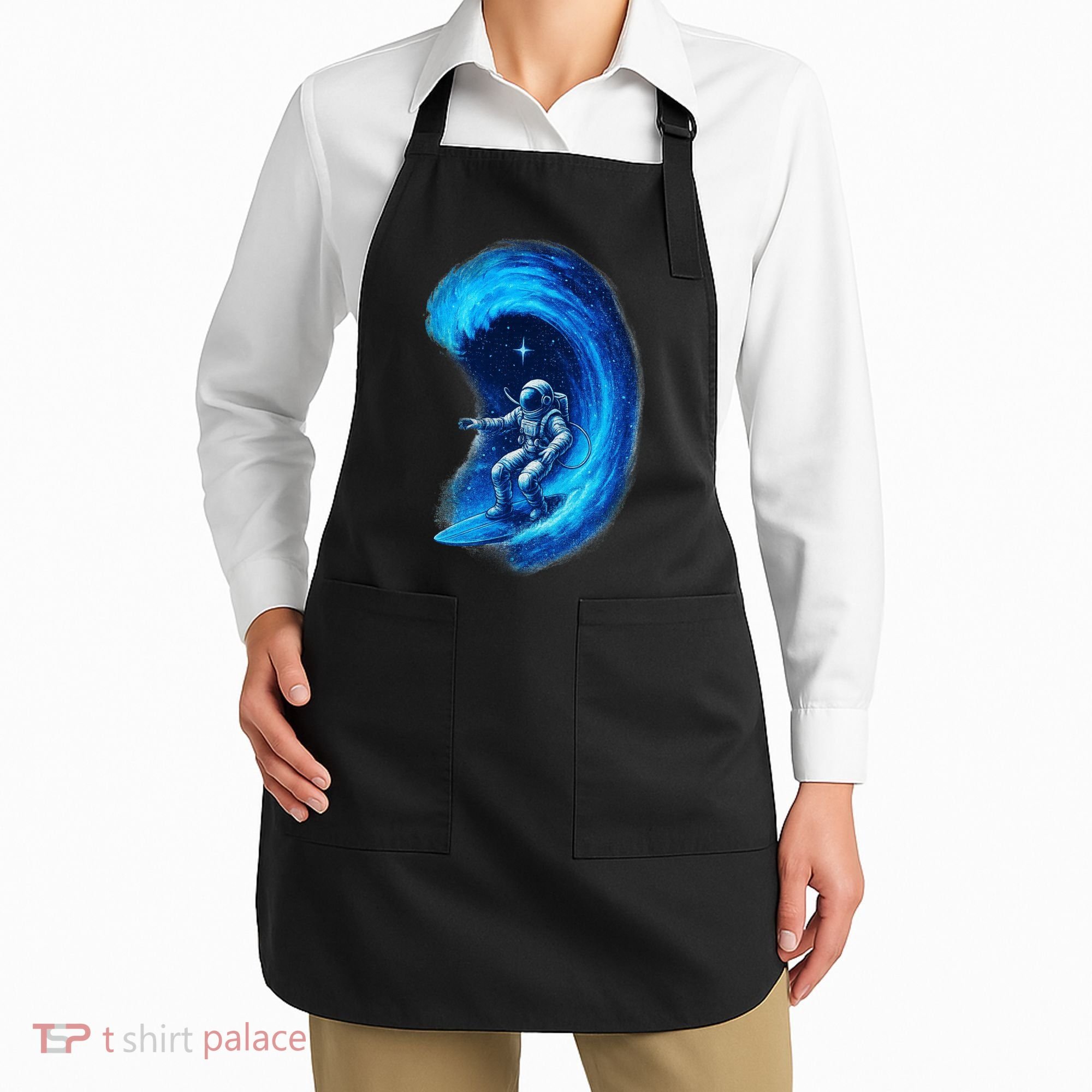 Surfing In Space Apron