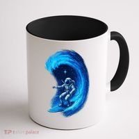 Surfing In Space Coffee Mug thumb 1