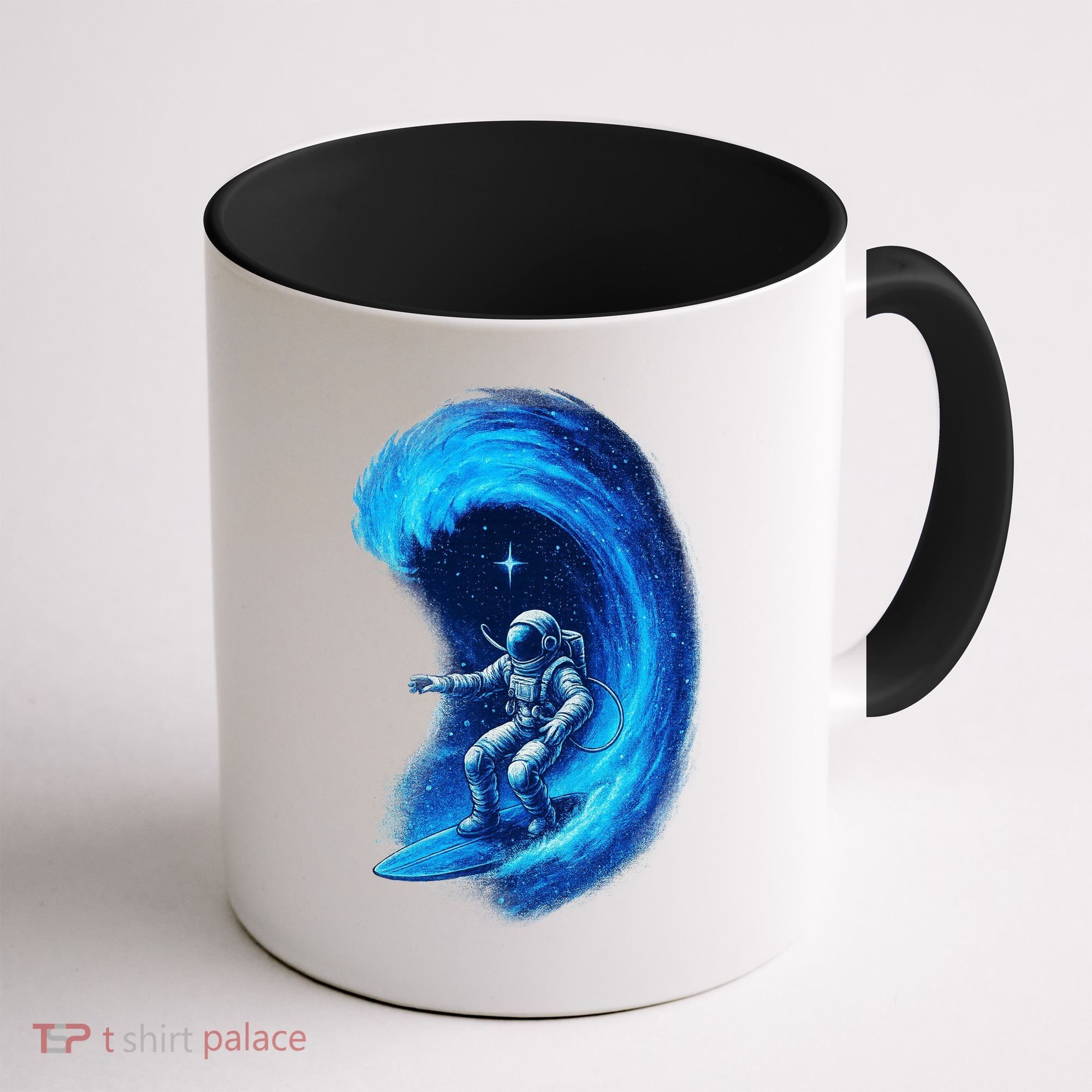 Surfing In Space Coffee Mug