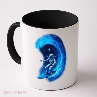 Surfing In Space Coffee Mug