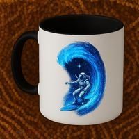 Surfing In Space Coffee Mug thumb 2