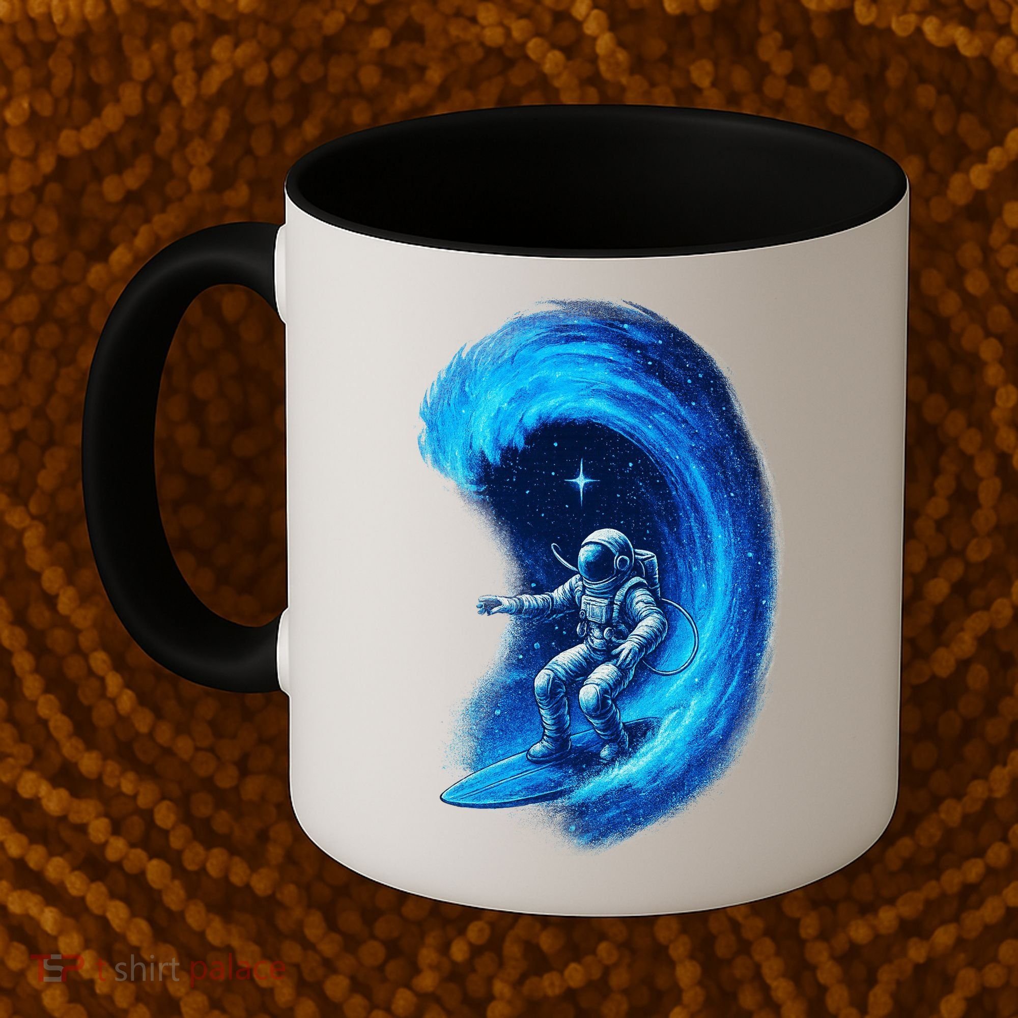Surfing In Space Coffee Mug
