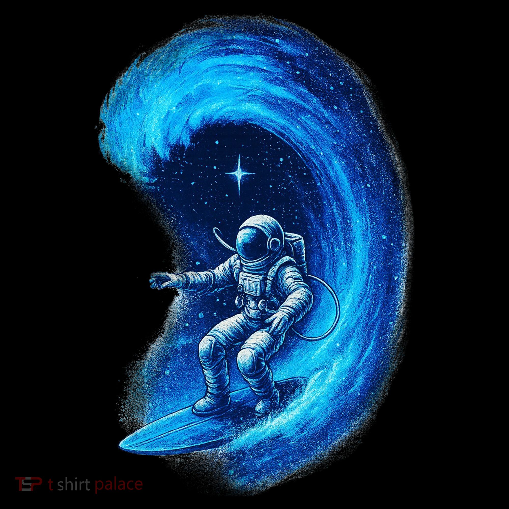 Surfing In Space Coffee Mug