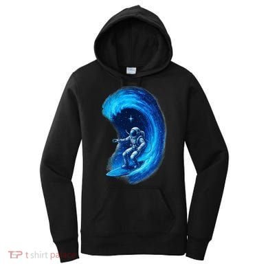 Surfing In Space Women's Hoodie