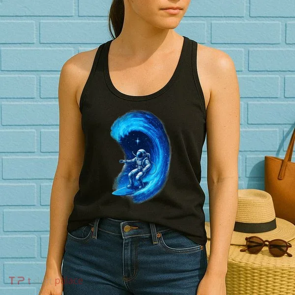 Surfing In Space Women's Tank Top