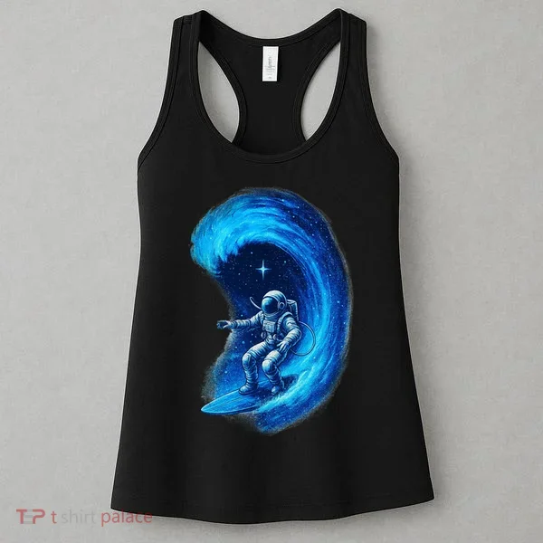 Surfing In Space Women's Tank Top