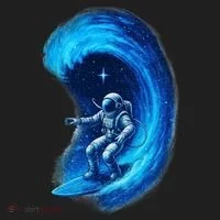 Surfing In Space Hat thumb 2