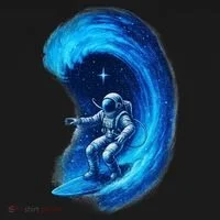 Surfing In Space Toddler Hoodie thumb 2