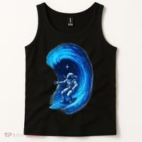 Surfing In Space Tank Top thumb 2