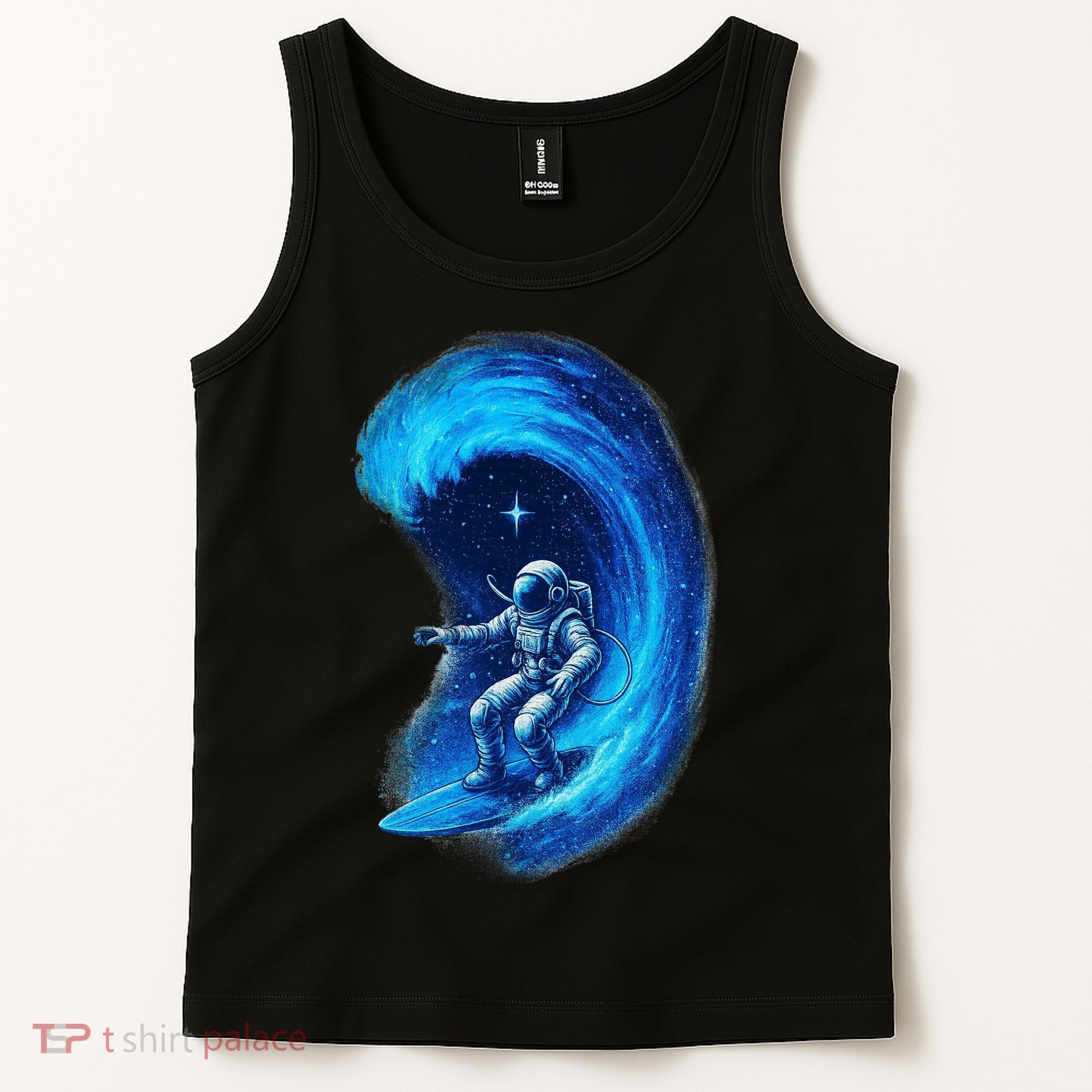 Surfing In Space Tank Top