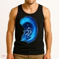 Surfing In Space Tank Top thumb 3
