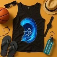 Surfing In Space Tank Top thumb 4