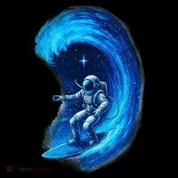 Surfing In Space Tank Top thumb 6