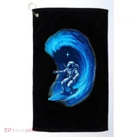 Surfing In Space Golf Towel thumb 0