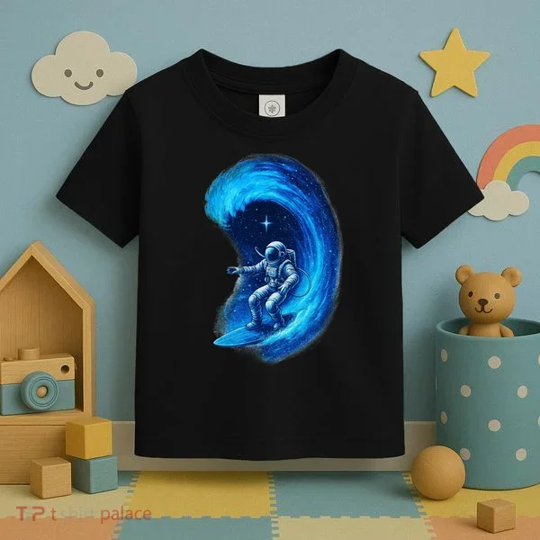 Surfing In Space Toddler T-Shirt