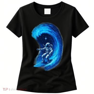 Surfing In Space Women's T-Shirt