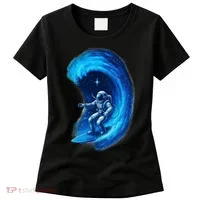 Surfing In Space Women's T-Shirt thumb 0