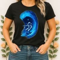 Surfing In Space Women's T-Shirt thumb 2
