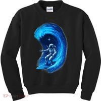 Surfing In Space Kids Sweatshirt thumb 0