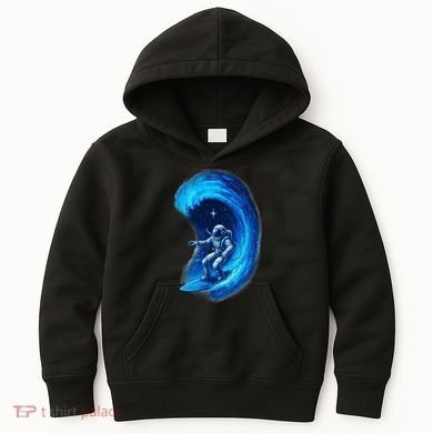 Surfing In Space Kids Hoodie