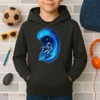 Surfing In Space Kids Hoodie thumb 2