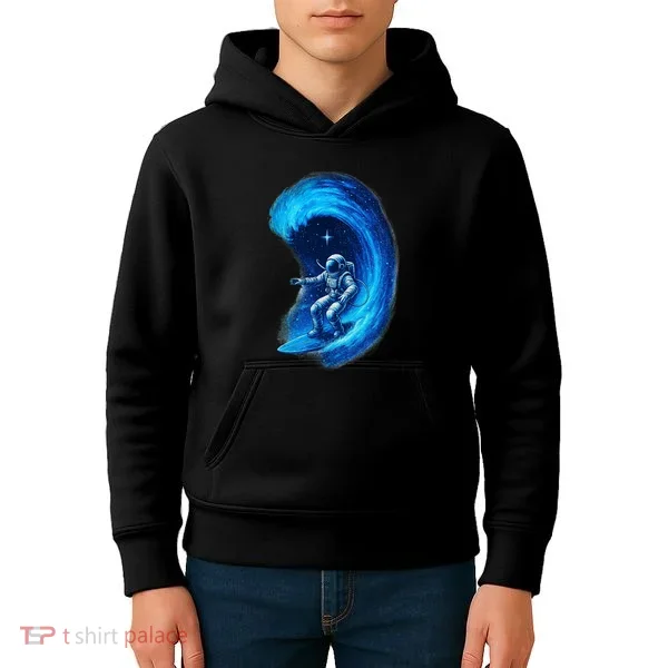 Surfing In Space Kids Hoodie