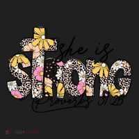She Is Strong Christian 31:25 God Jesus Women's Sweatshirt thumb 2