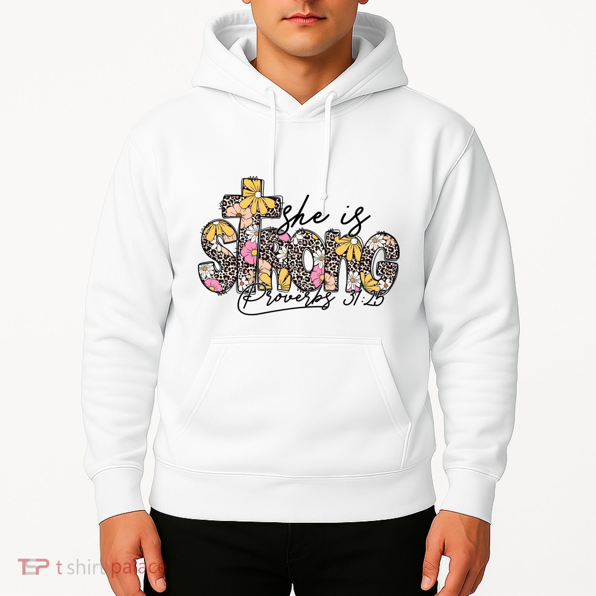 She Is Strong Christian 31:25 God Jesus Hoodie