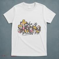 She Is Strong Christian 31:25 God Jesus T-Shirt thumb 5