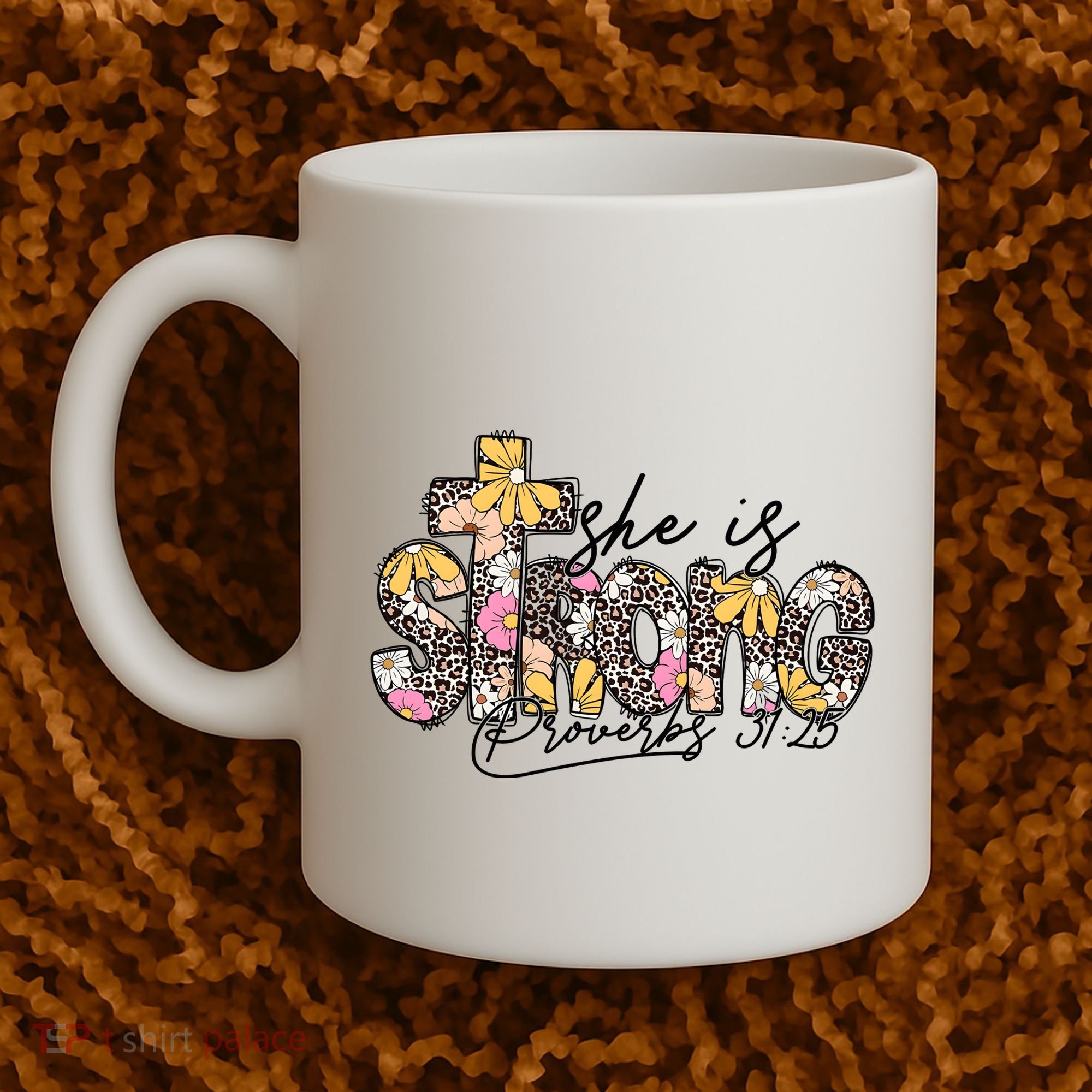 She Is Strong Christian 31:25 God Jesus Coffee Mug