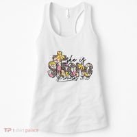She Is Strong Christian 31:25 God Jesus Women's Tank Top thumb 0