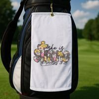 She Is Strong Christian 31:25 God Jesus Golf Towel thumb 2