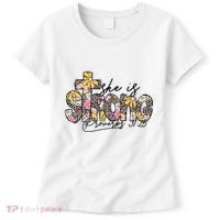 She Is Strong Christian 31:25 God Jesus Women's T-Shirt thumb 0