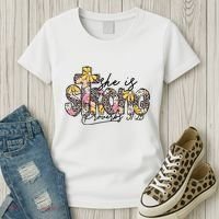 She Is Strong Christian 31:25 God Jesus Women's T-Shirt thumb 3