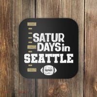 Saturdays In Seattle Football Fan Coaster thumb 0