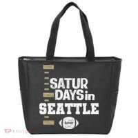 Saturdays In Seattle Football Fan Tote Bag thumb 0