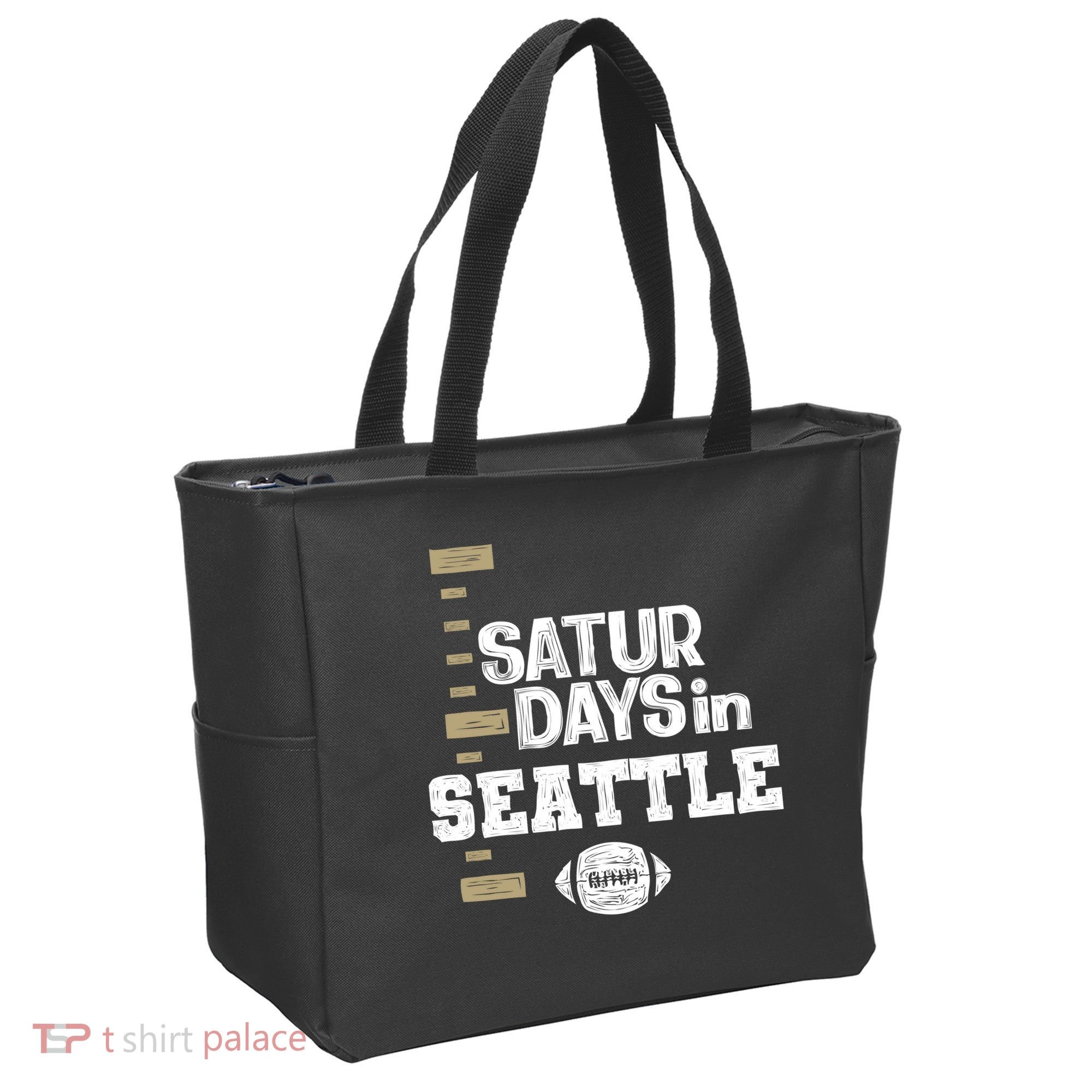 Saturdays In Seattle Football Fan Tote Bag