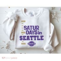 Saturdays In Seattle Football Fan Sweatshirt thumb 2