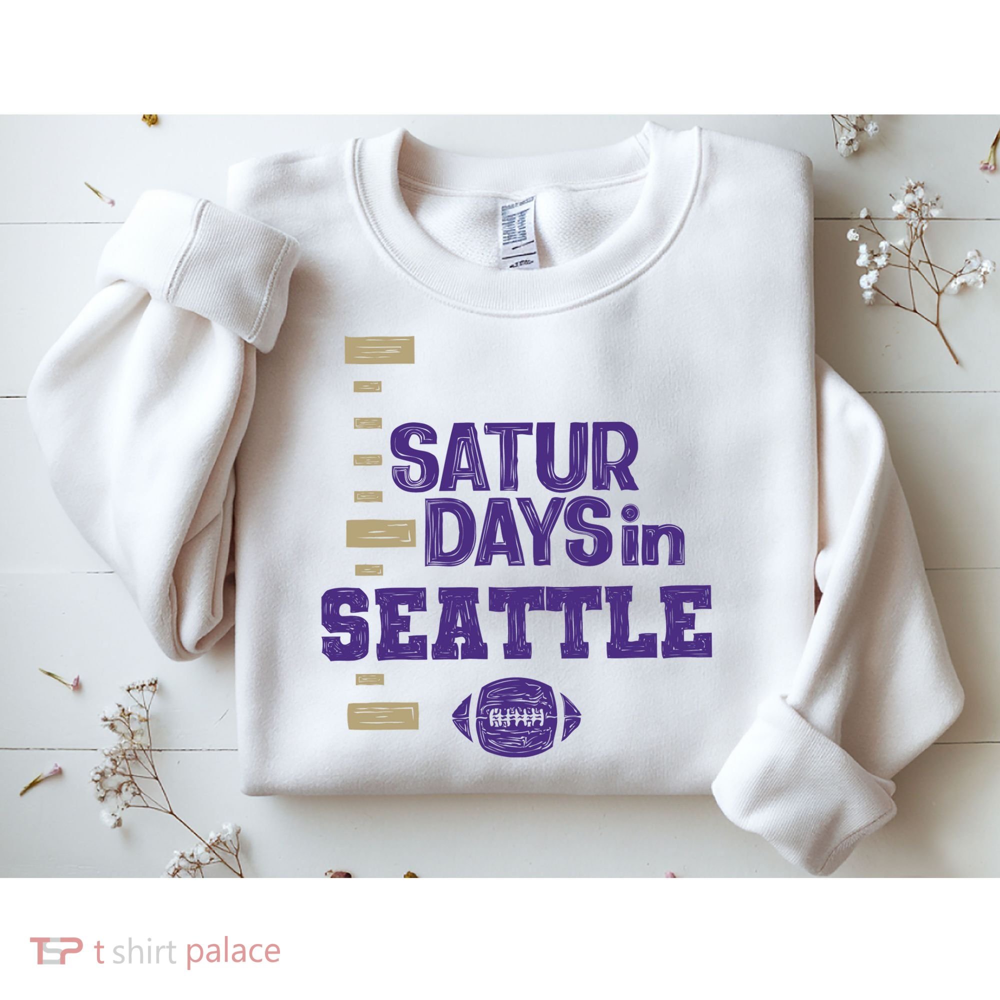 Saturdays In Seattle Football Fan Sweatshirt