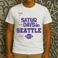 Saturdays In Seattle Football Fan T-Shirt thumb 3