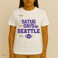 Saturdays In Seattle Football Fan T-Shirt thumb 4