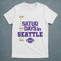 Saturdays In Seattle Football Fan T-Shirt thumb 5