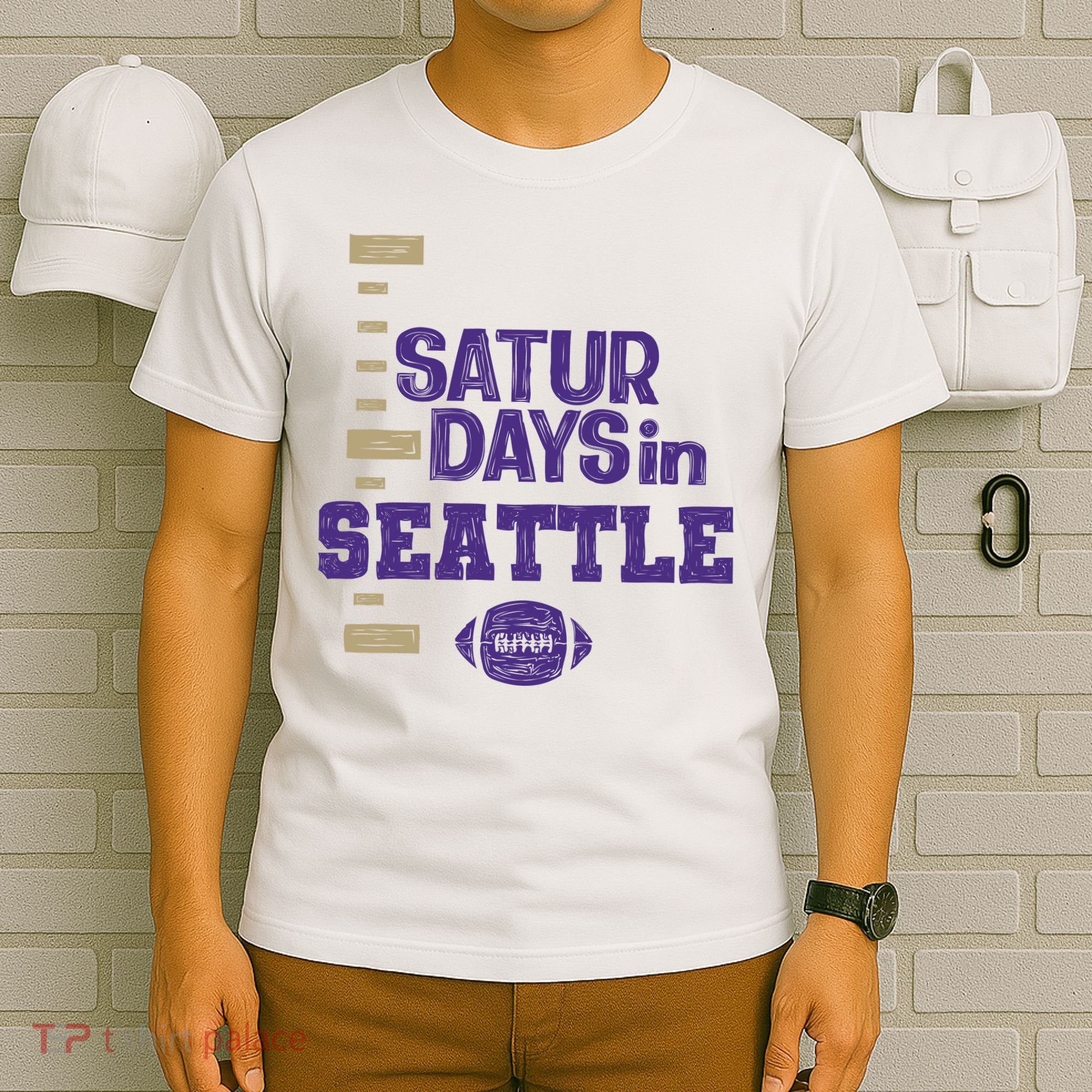 Saturdays In Seattle Football Fan T-Shirt