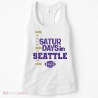 Saturdays In Seattle Football Fan Women's Tank Top thumb 0