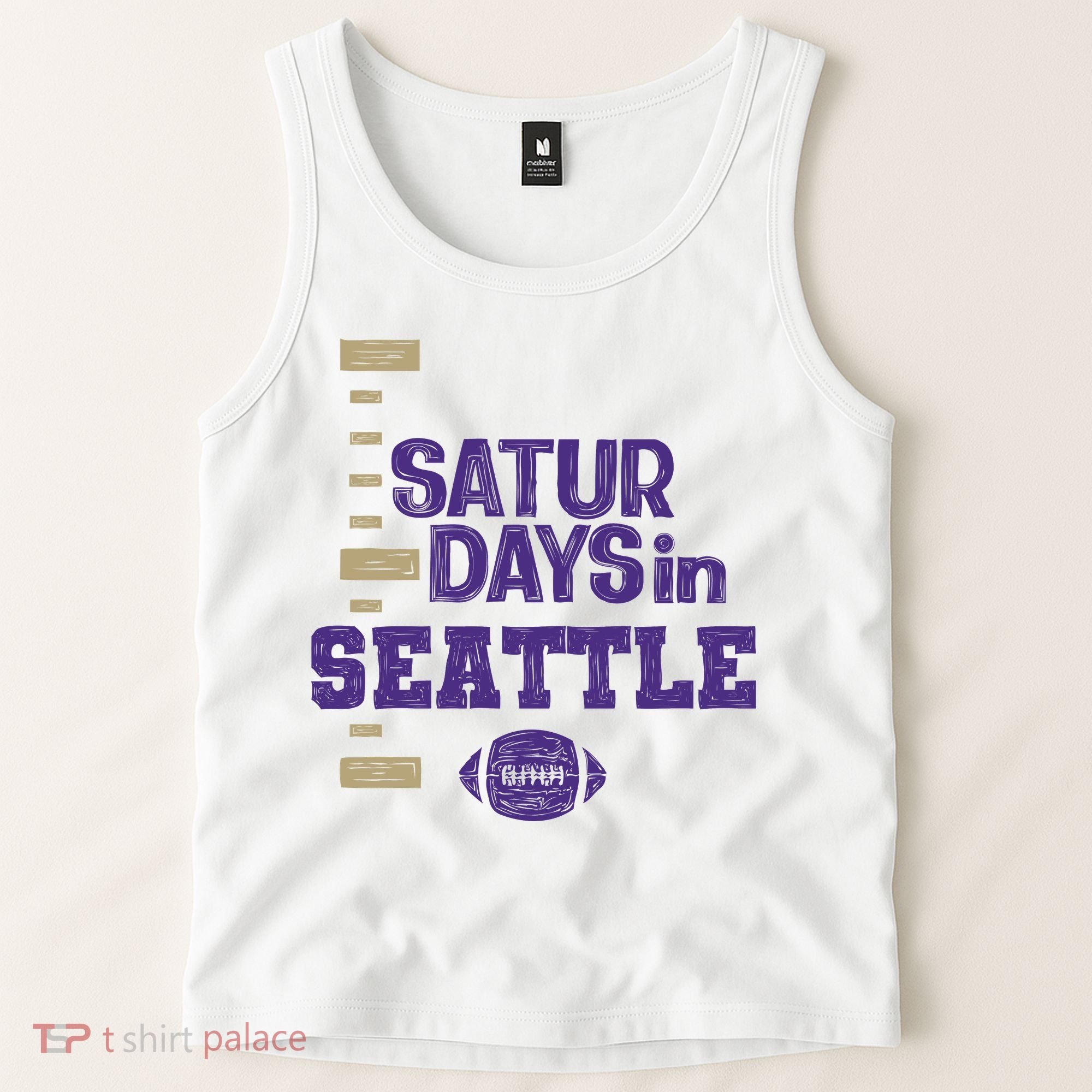 Saturdays In Seattle Football Fan Tank Top