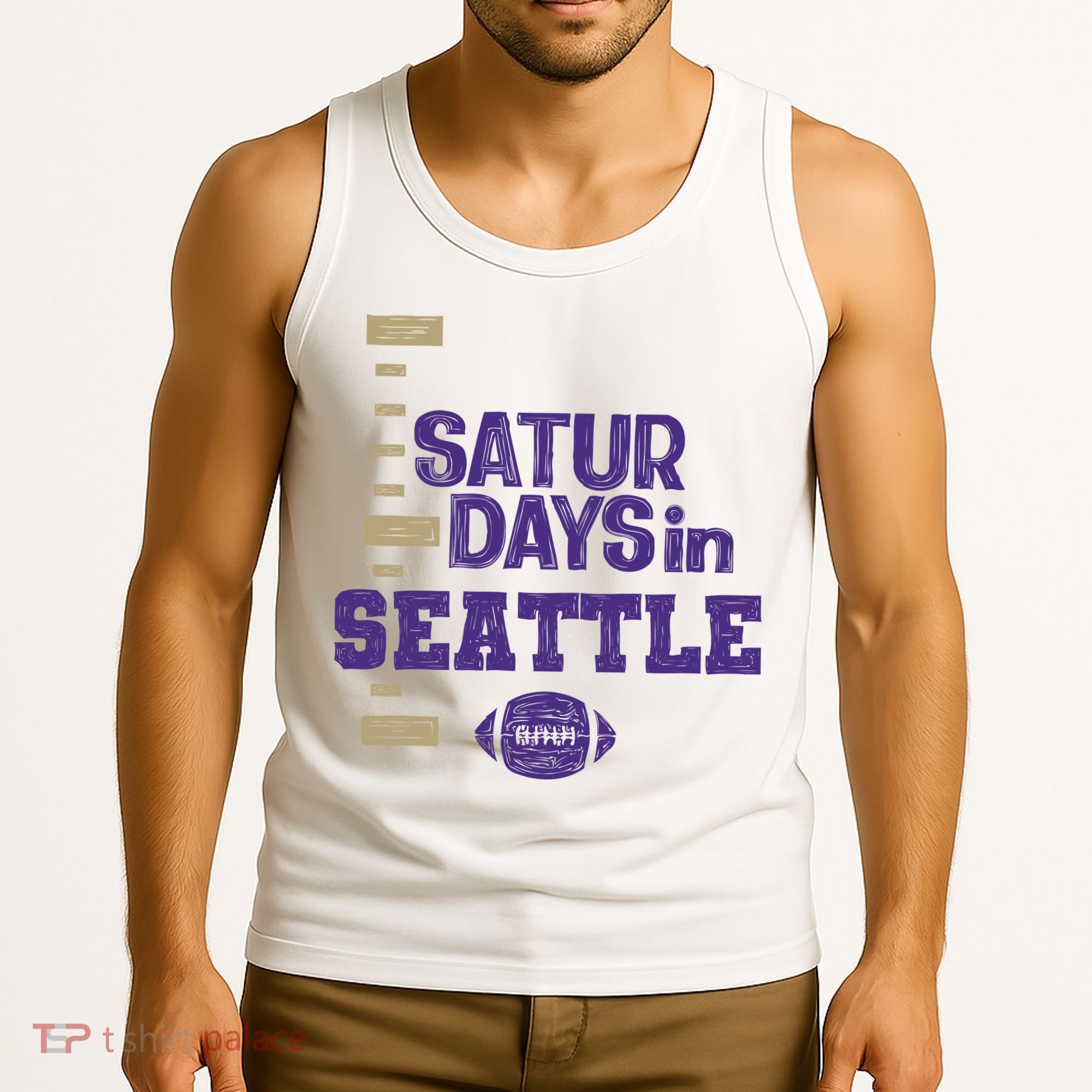 Saturdays In Seattle Football Fan Tank Top