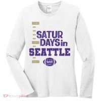 Saturdays In Seattle Football Fan Women's Long Sleeve Shirt thumb 0
