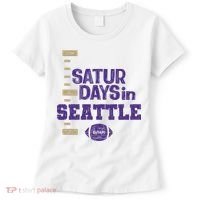 Saturdays In Seattle Football Fan Women's T-Shirt thumb 0