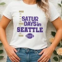 Saturdays In Seattle Football Fan Women's T-Shirt thumb 2