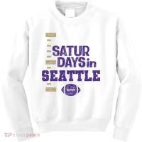 Saturdays In Seattle Football Fan Kids Sweatshirt thumb 0
